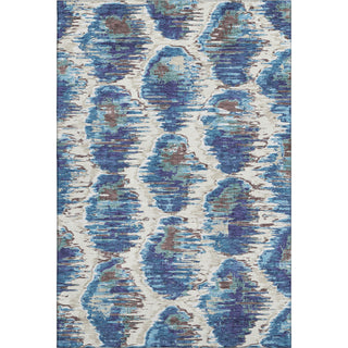 Piper Looms Mayfield Diamond AMF767 Blue Machine Washable Area Rug main image