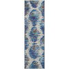 Piper Looms Mayfield Diamond AMF767 Blue Machine Washable Area Rug Runner Main Image