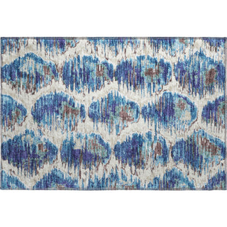 Piper Looms Mayfield Diamond AMF767 Blue Machine Washable Area Rug Scatter Main Image