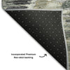 Piper Looms Mayfield Diamond AMF767 Charcoal Machine Washable Area Rug Backing Image