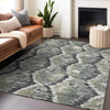 Piper Looms Mayfield Diamond AMF767 Charcoal Machine Washable Area Rug Lifestyle Image Feature