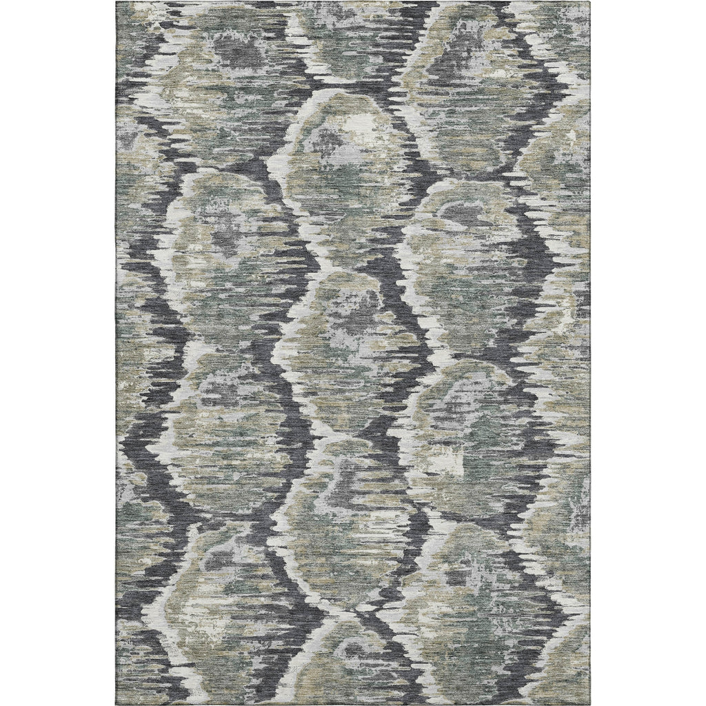 Piper Looms Mayfield Diamond AMF767 Charcoal Machine Washable Area Rug main image