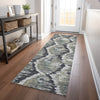 Piper Looms Mayfield Diamond AMF767 Charcoal Machine Washable Area Rug Runner Lifestyle Image Feature