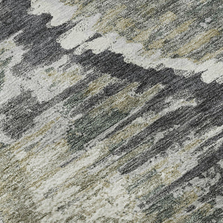 Piper Looms Mayfield Diamond AMF767 Charcoal Machine Washable Area Rug Swatch Image