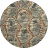 Piper Looms Mayfield Diamond AMF767 Copper Machine Washable Area Rug Round Main Image