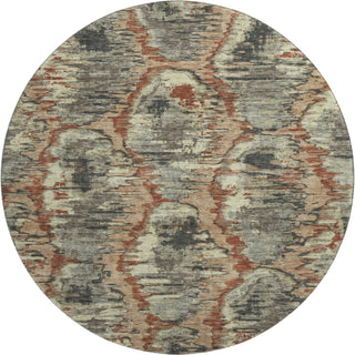 Piper Looms Mayfield Diamond AMF767 Copper Machine Washable Area Rug Round Main Image