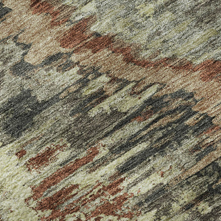 Piper Looms Mayfield Diamond AMF767 Copper Machine Washable Area Rug Swatch Image