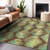 Piper Looms Mayfield Diamond AMF767 Fudge Machine Washable Area Rug Lifestyle Image Feature