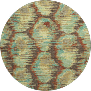 Piper Looms Mayfield Diamond AMF767 Fudge Machine Washable Area Rug Round Main Image