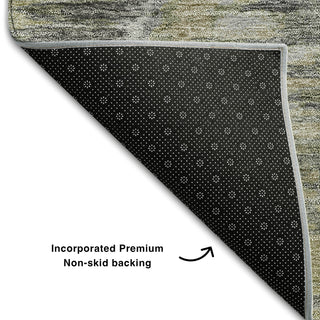 Piper Looms Mayfield Diamond AMF767 Gray Machine Washable Area Rug Backing Image