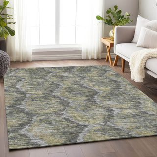 Piper Looms Mayfield Diamond AMF767 Gray Machine Washable Area Rug Lifestyle Image Feature