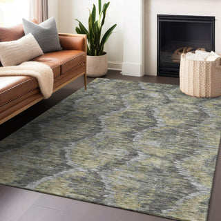 Piper Looms Mayfield Diamond AMF767 Gray Machine Washable Area Rug Lifestyle Image Feature