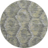 Piper Looms Mayfield Diamond AMF767 Gray Machine Washable Area Rug Round Main Image
