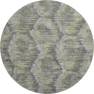 Piper Looms Mayfield Diamond AMF767 Gray Machine Washable Area Rug Round Main Image