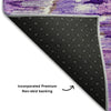 Piper Looms Mayfield Diamond AMF767 Lavender Machine Washable Area Rug Backing Image
