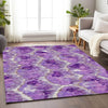 Piper Looms Mayfield Diamond AMF767 Lavender Machine Washable Area Rug Lifestyle Image Feature
