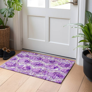 Piper Looms Mayfield Diamond AMF767 Lavender Machine Washable Area Rug Scatter Lifestyle Image Feature