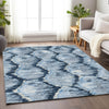 Piper Looms Mayfield Diamond AMF767 Navy Machine Washable Area Rug Lifestyle Image Feature