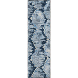 Piper Looms Mayfield Diamond AMF767 Navy Machine Washable Area Rug Runner Main Image