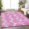 Piper Looms Mayfield Diamond AMF767 Pink Machine Washable Area Rug Lifestyle Image Feature