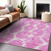 Piper Looms Mayfield Diamond AMF767 Pink Machine Washable Area Rug Lifestyle Image Feature