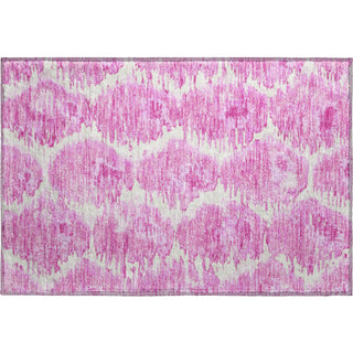 Piper Looms Mayfield Diamond AMF767 Pink Machine Washable Area Rug Scatter Main Image