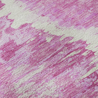 Piper Looms Mayfield Diamond AMF767 Pink Machine Washable Area Rug Swatch Image