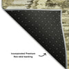 Piper Looms Mayfield Diamond AMF767 Taupe Machine Washable Area Rug Backing Image
