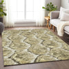 Piper Looms Mayfield Diamond AMF767 Taupe Machine Washable Area Rug Lifestyle Image Feature