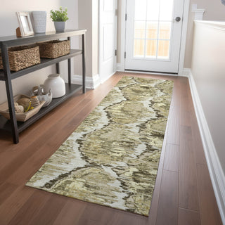 Piper Looms Mayfield Diamond AMF767 Taupe Machine Washable Area Rug Runner Lifestyle Image Feature