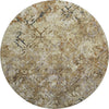 Piper Looms Mayfield Diamond AMF768 Beige Machine Washable Area Rug Round Main Image