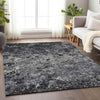 Piper Looms Mayfield Diamond AMF768 Black Machine Washable Area Rug Lifestyle Image Feature