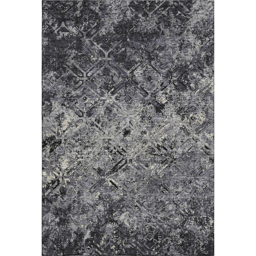 Piper Looms Mayfield Diamond AMF768 Black Machine Washable Area Rug main image