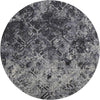 Piper Looms Mayfield Diamond AMF768 Black Machine Washable Area Rug Round Main Image