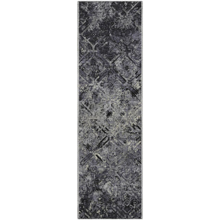 Piper Looms Mayfield Diamond AMF768 Black Machine Washable Area Rug Runner Main Image