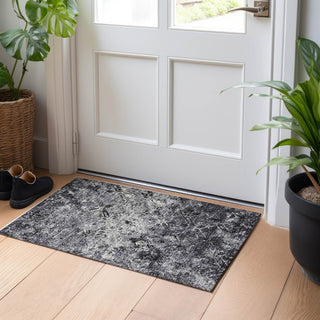 Piper Looms Mayfield Diamond AMF768 Black Machine Washable Area Rug Scatter Lifestyle Image Feature