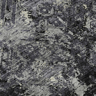 Piper Looms Mayfield Diamond AMF768 Black Machine Washable Area Rug Swatch Image