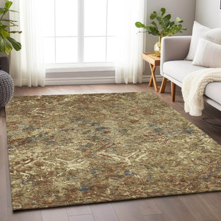 Piper Looms Mayfield Diamond AMF768 Brown Machine Washable Area Rug Lifestyle Image Feature