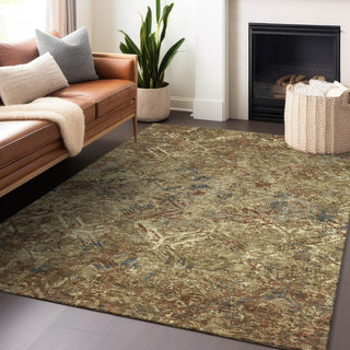 Piper Looms Mayfield Diamond AMF768 Brown Machine Washable Area Rug Lifestyle Image Feature