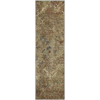 Piper Looms Mayfield Diamond AMF768 Brown Machine Washable Area Rug Runner Main Image