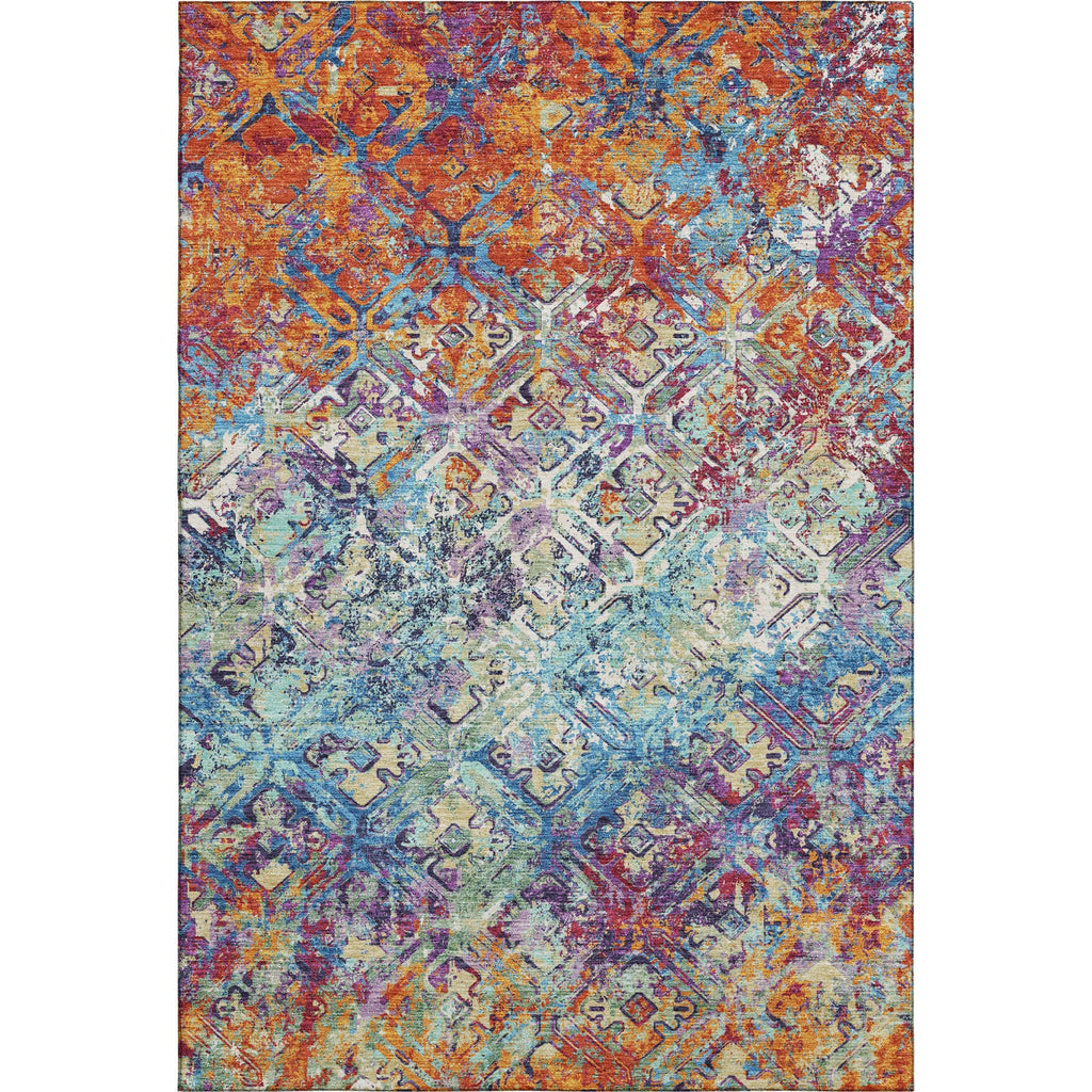 Piper Looms Mayfield Diamond AMF768 Copper Machine Washable Area Rug main image