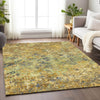 Piper Looms Mayfield Diamond AMF768 Gold Machine Washable Area Rug Lifestyle Image Feature