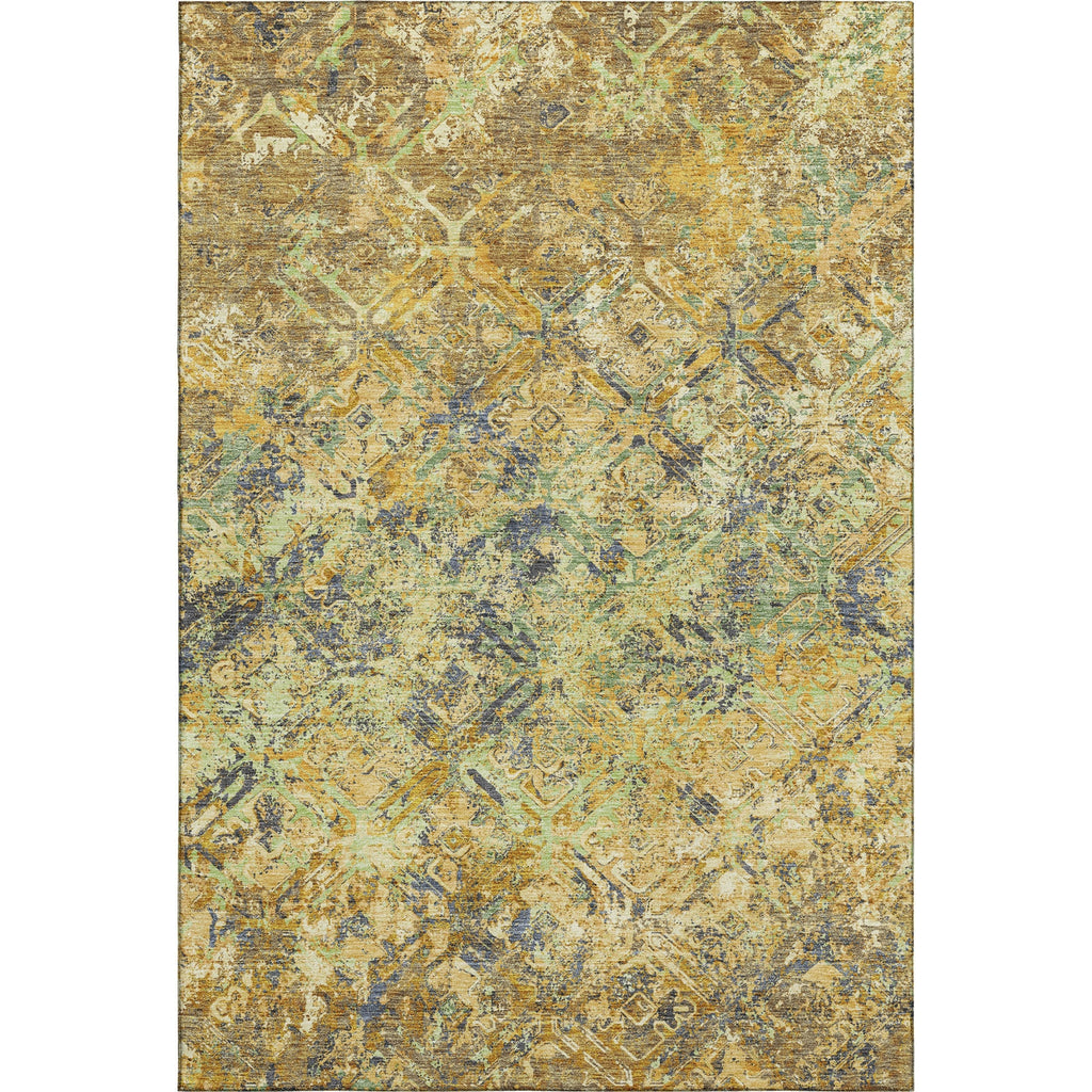 Piper Looms Mayfield Diamond AMF768 Gold Machine Washable Area Rug main image