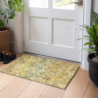 Piper Looms Mayfield Diamond AMF768 Gold Machine Washable Area Rug Scatter Lifestyle Image Feature