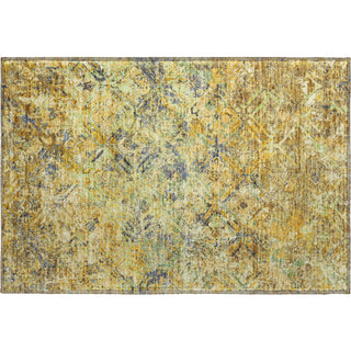 Piper Looms Mayfield Diamond AMF768 Gold Machine Washable Area Rug Scatter Main Image