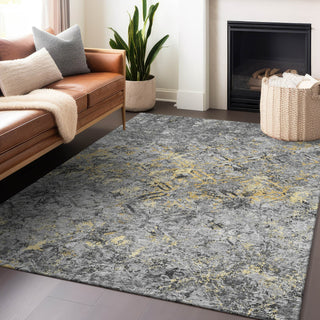 Piper Looms Mayfield Diamond AMF768 Gray Machine Washable Area Rug Lifestyle Image Feature