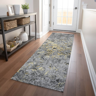 Piper Looms Mayfield Diamond AMF768 Gray Machine Washable Area Rug Runner Lifestyle Image Feature