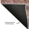 Piper Looms Mayfield Diamond AMF768 Pink Machine Washable Area Rug Backing Image