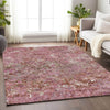 Piper Looms Mayfield Diamond AMF768 Pink Machine Washable Area Rug Lifestyle Image Feature