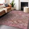 Piper Looms Mayfield Diamond AMF768 Pink Machine Washable Area Rug Lifestyle Image Feature
